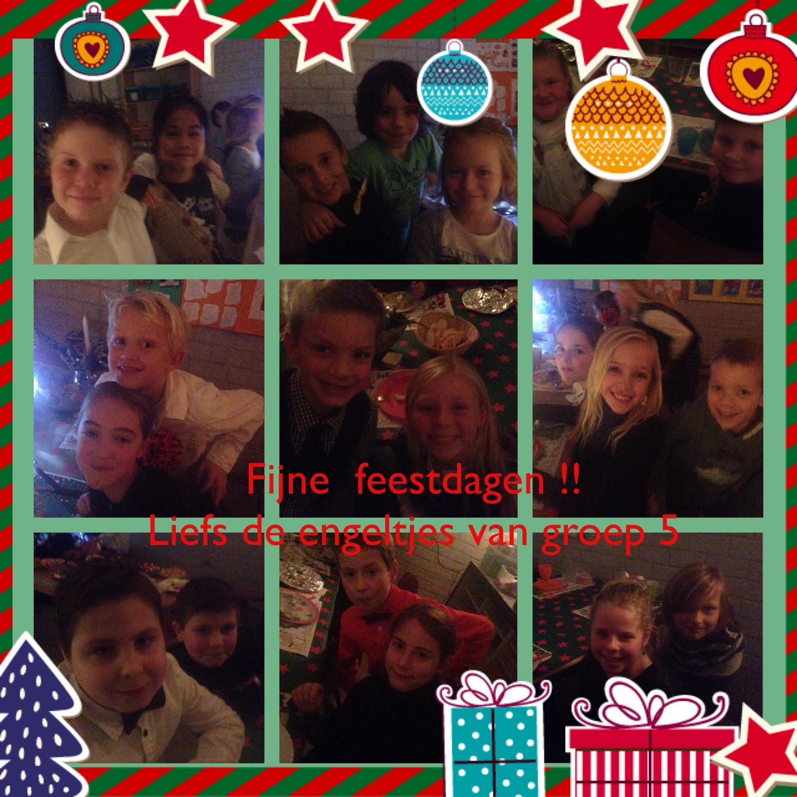 Kerstdiner in groep 5