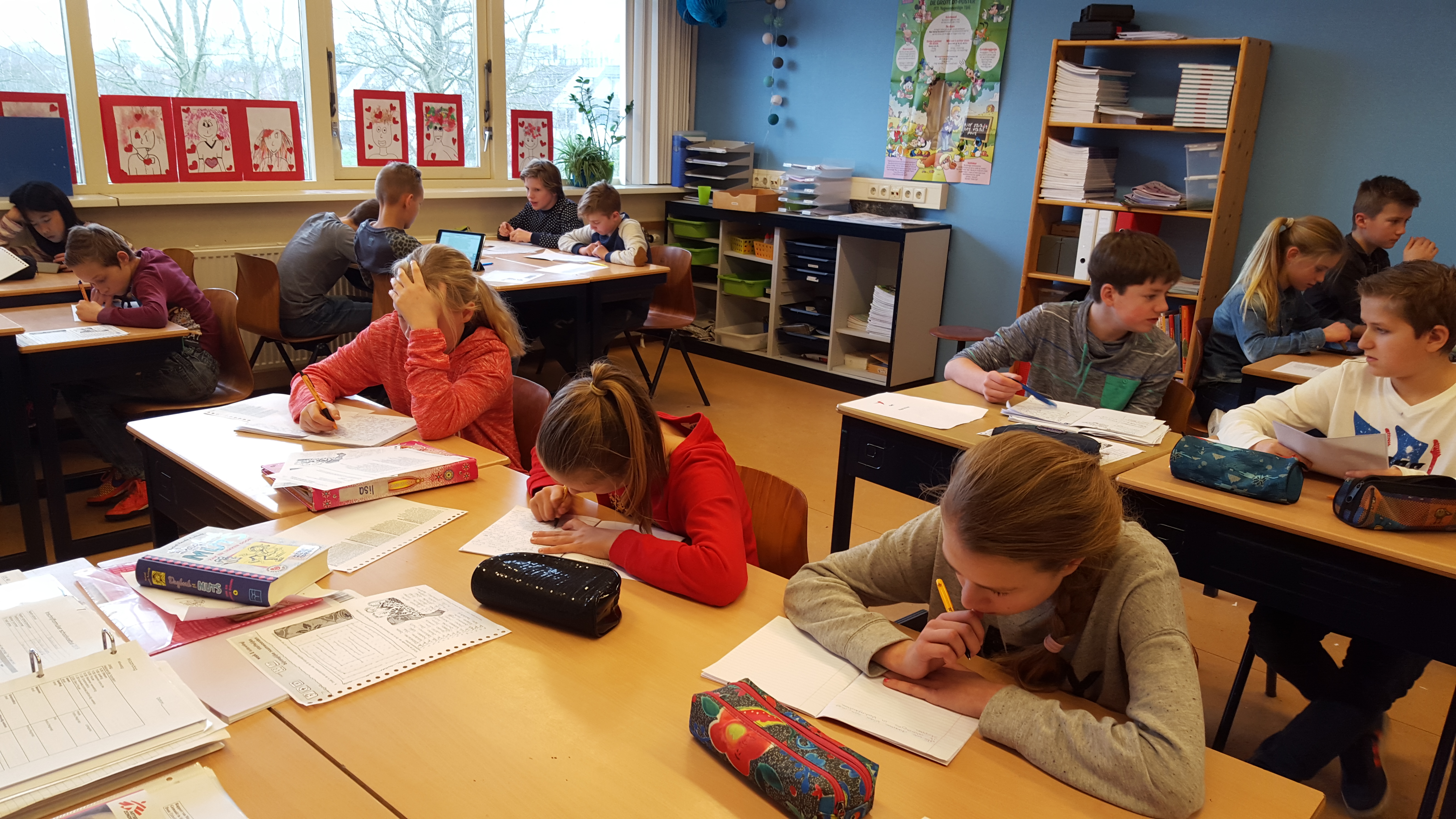 groep 8 schrijft stageverslag