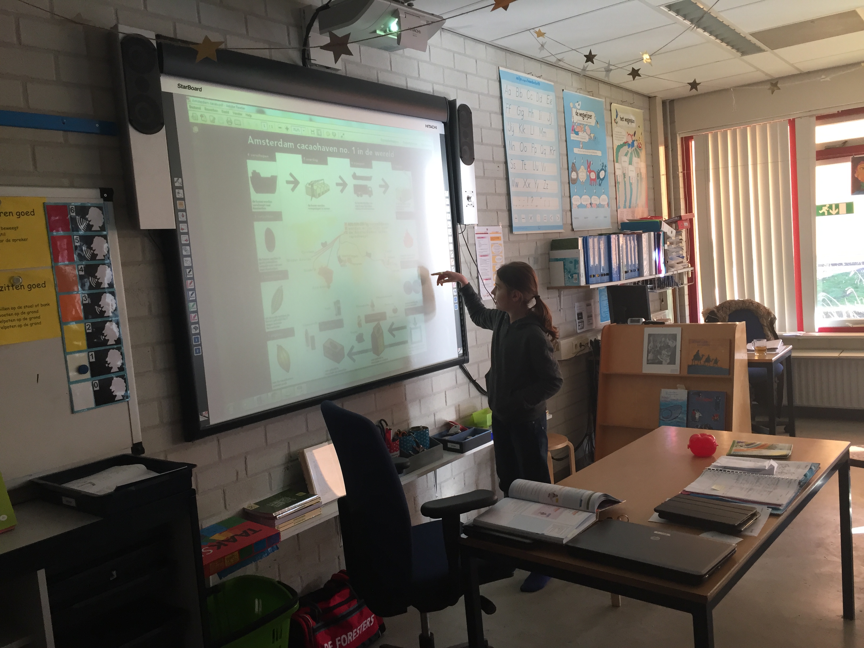 Groep 5 werkt hard aan het thema