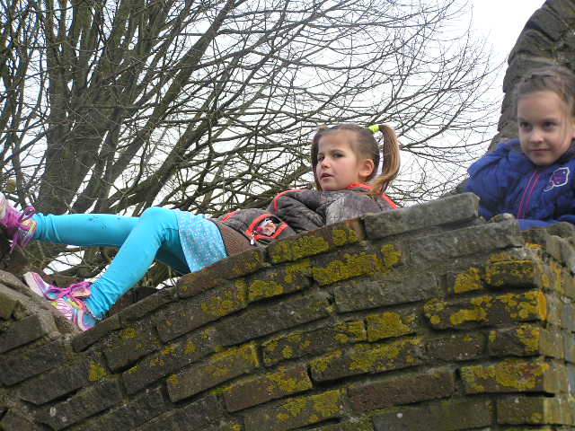 groep 3/4 buiten foto's maken