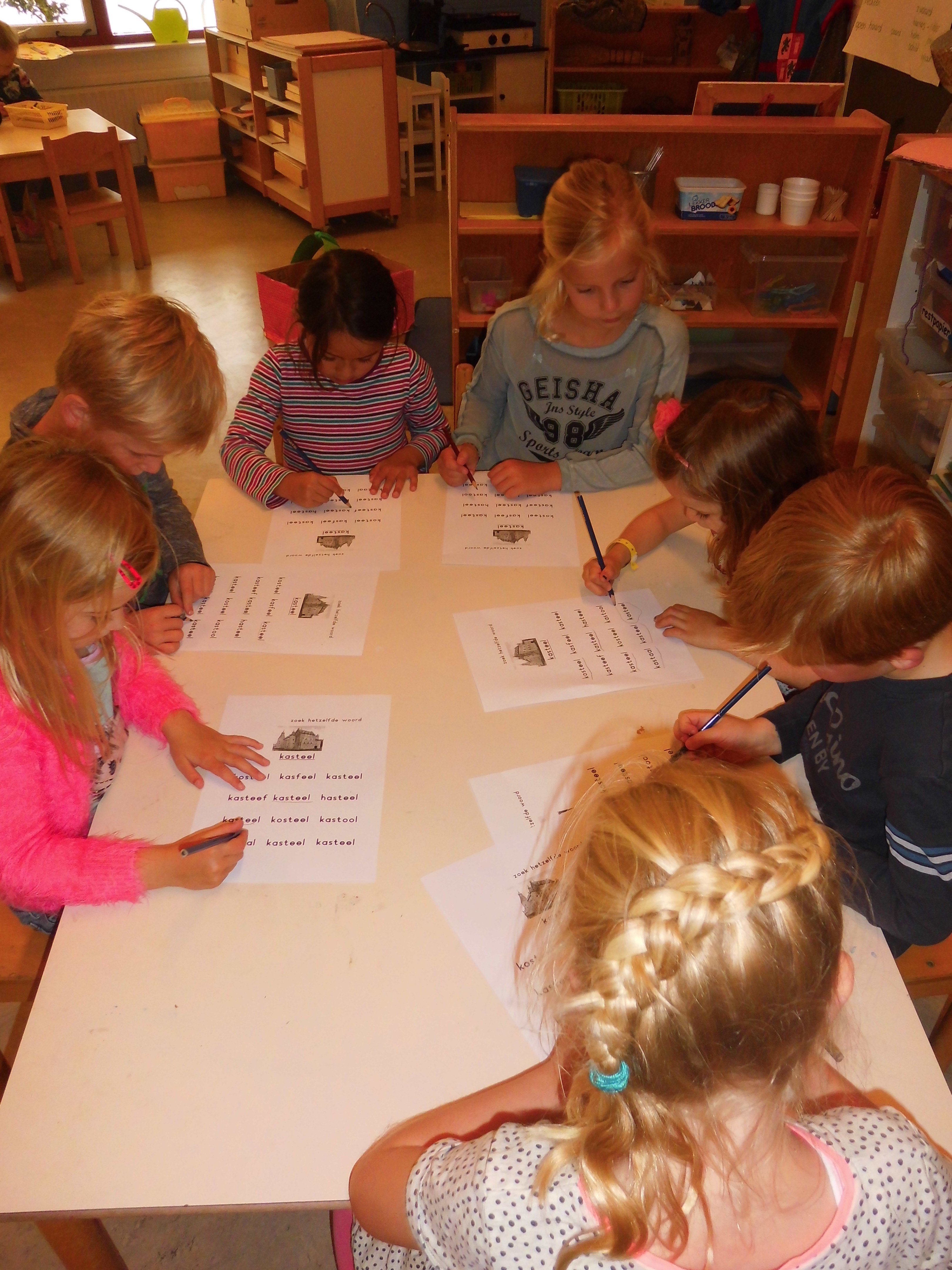 musicalrollen zijn verdeeld in groep 1/2