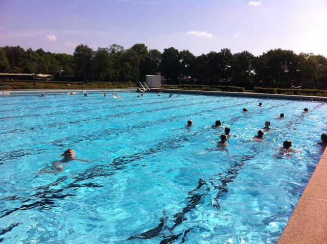 Groep 5-6 krijgt zwemles in het Baafje