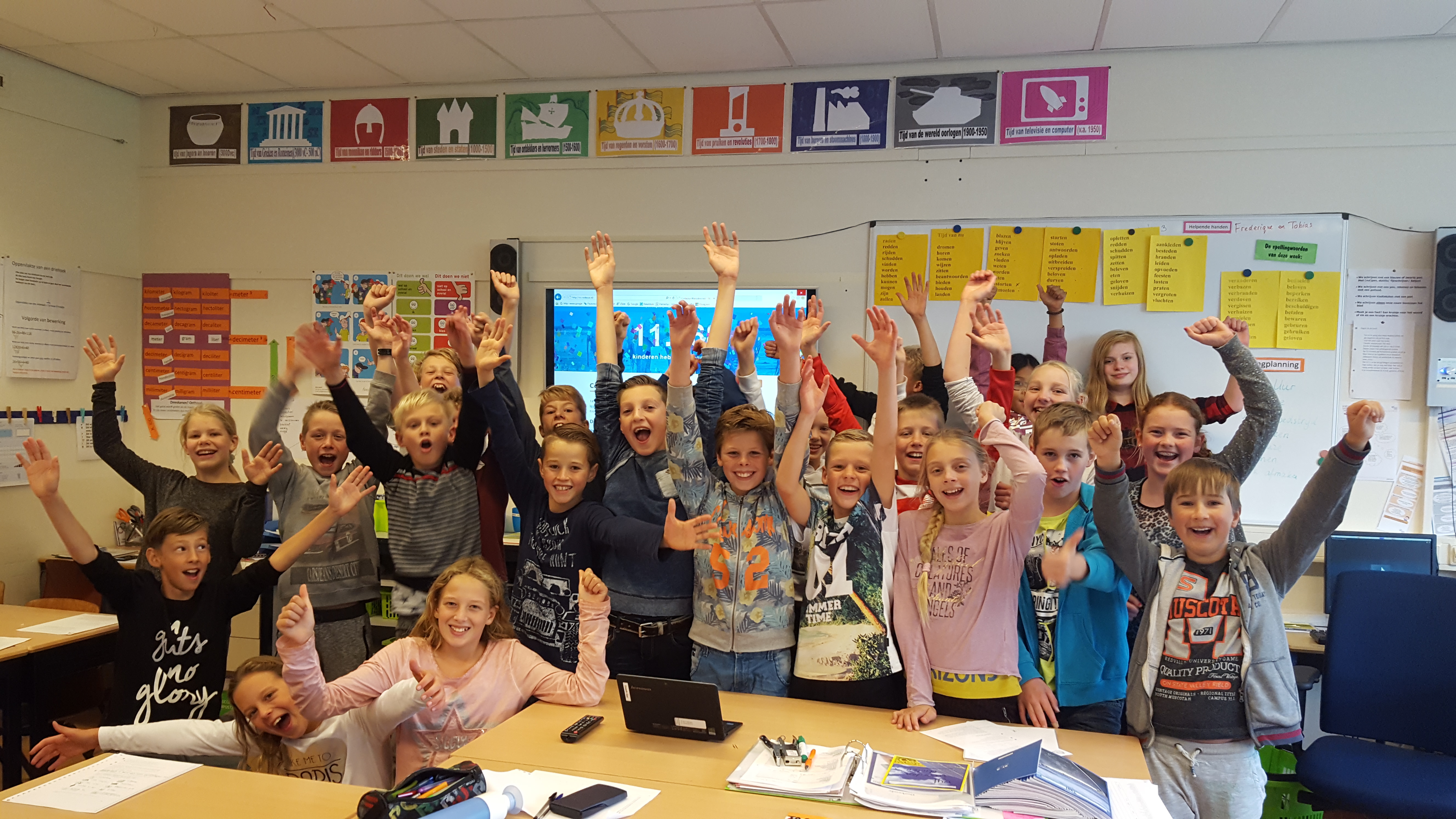 Groep 8 breekt het wereldrecord!
