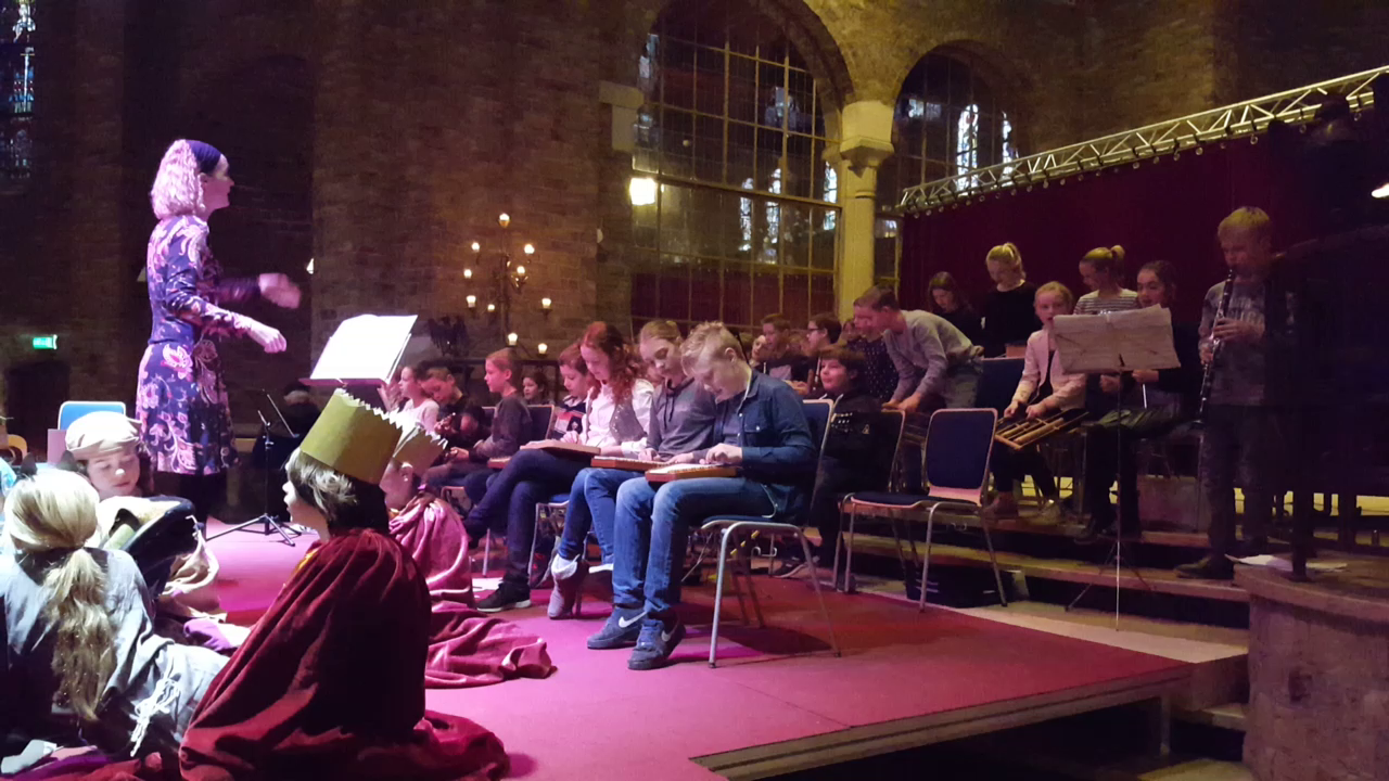 Enkele liedjes uit de kerstviering