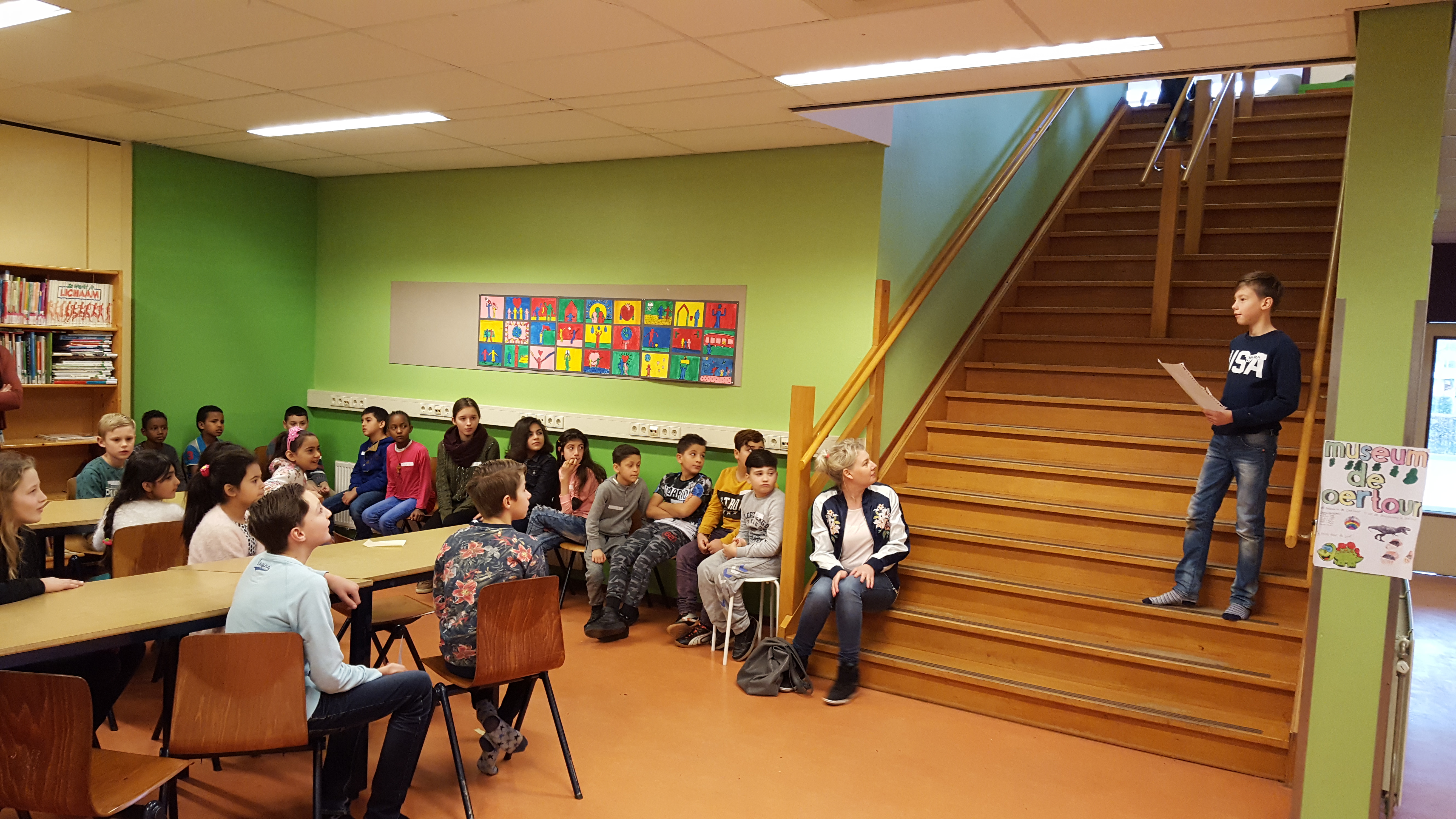 Eindelijk.....de creatieve middag voor vluchtelingenkinderen door groep 8