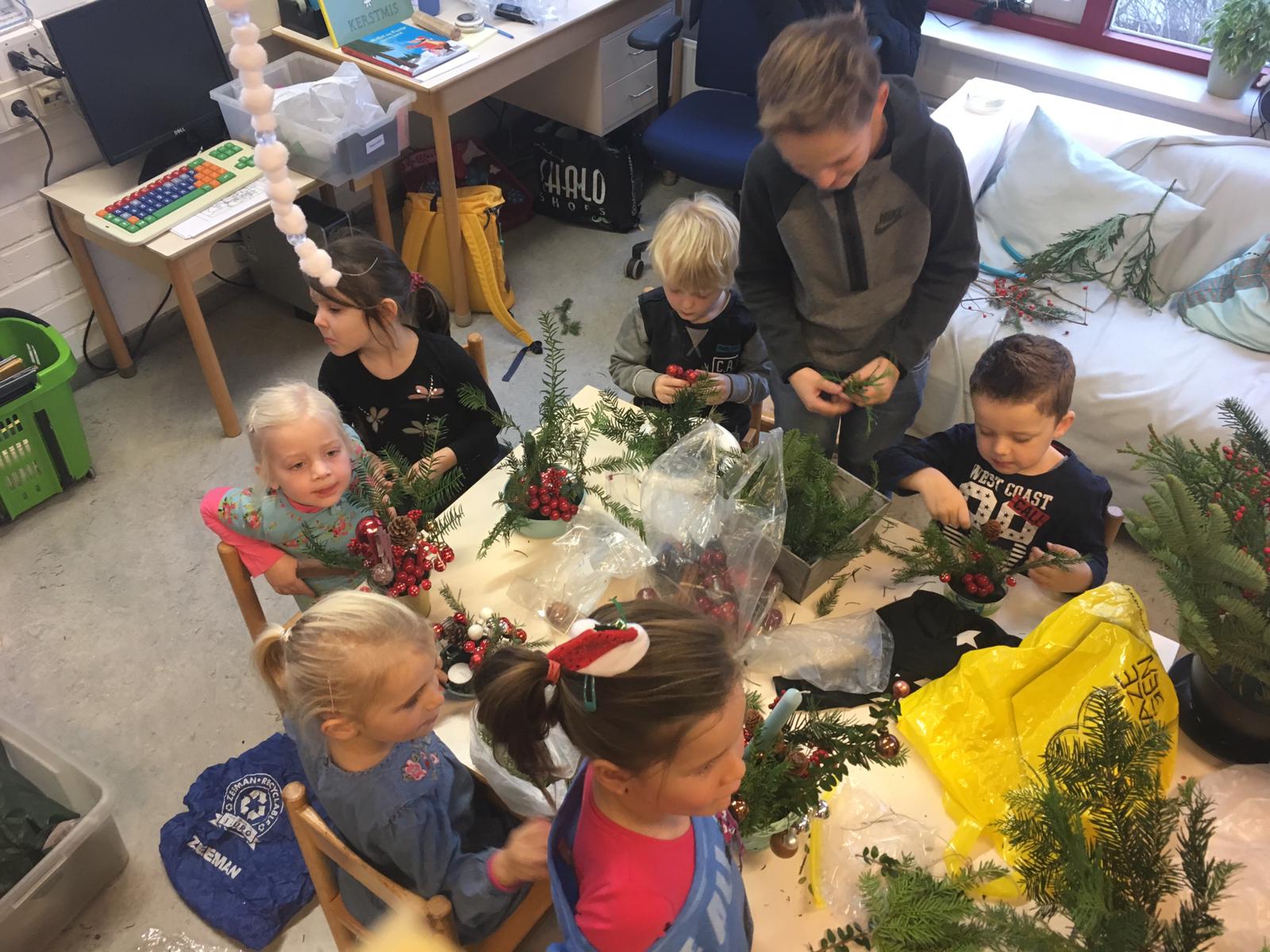 Kerststukjes maken