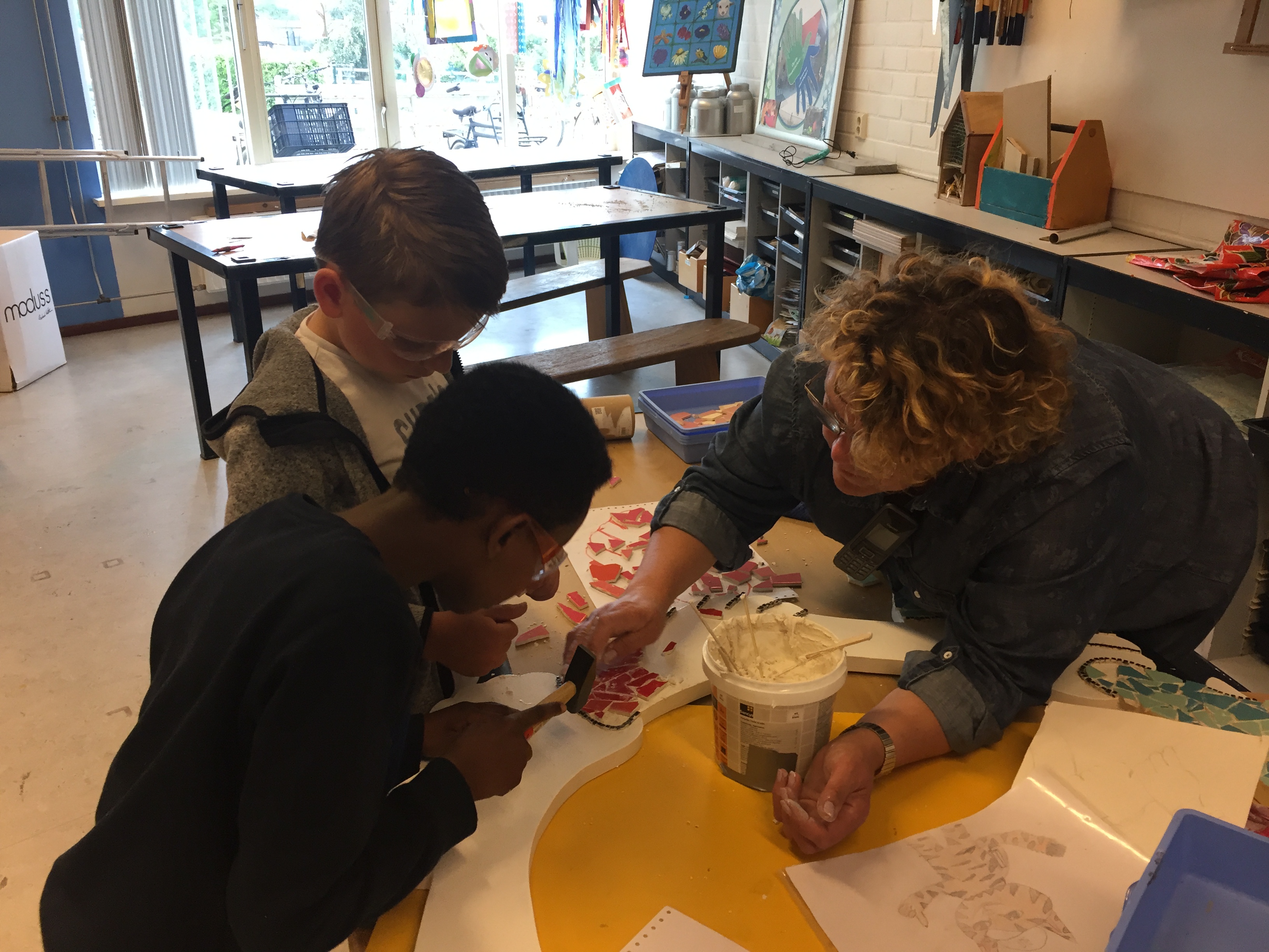 Kunstwerk in de maak