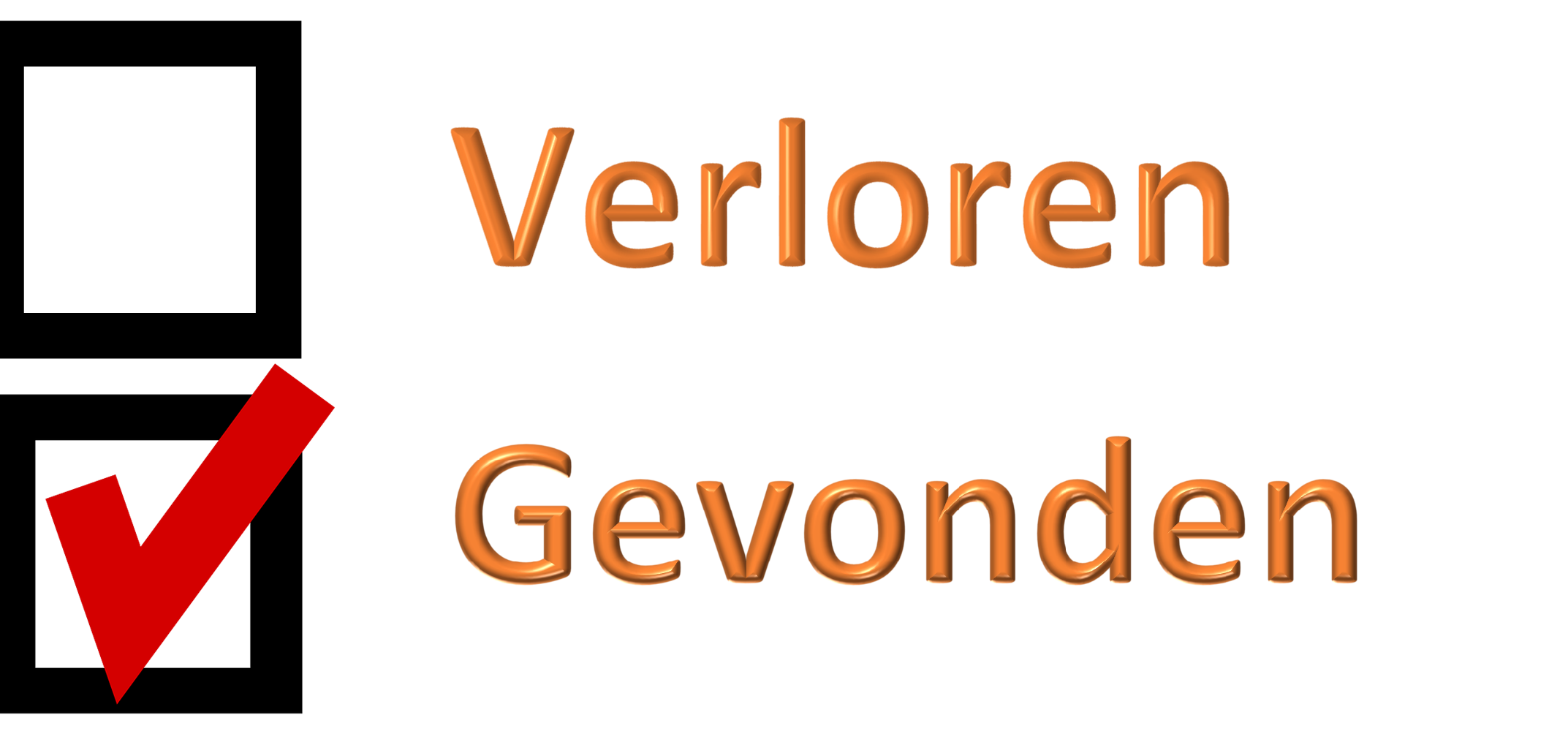 Kist met gevonden voorwerpen