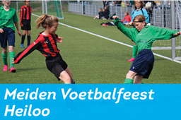 Logo meiden voetbalfeest Heiloo