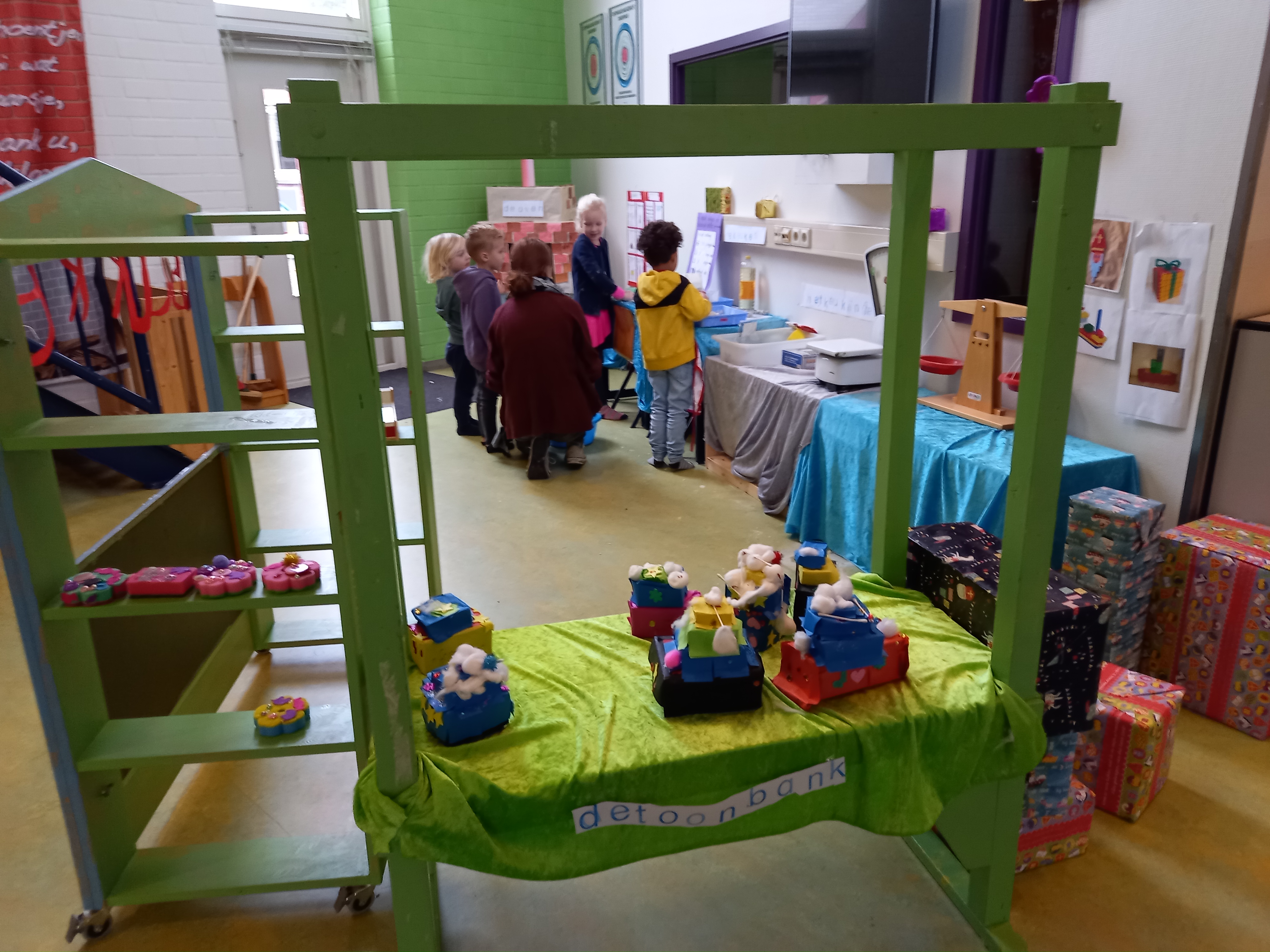 Peuters in de bakkerij