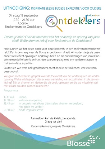 Uitnodiging inspiratiesessie