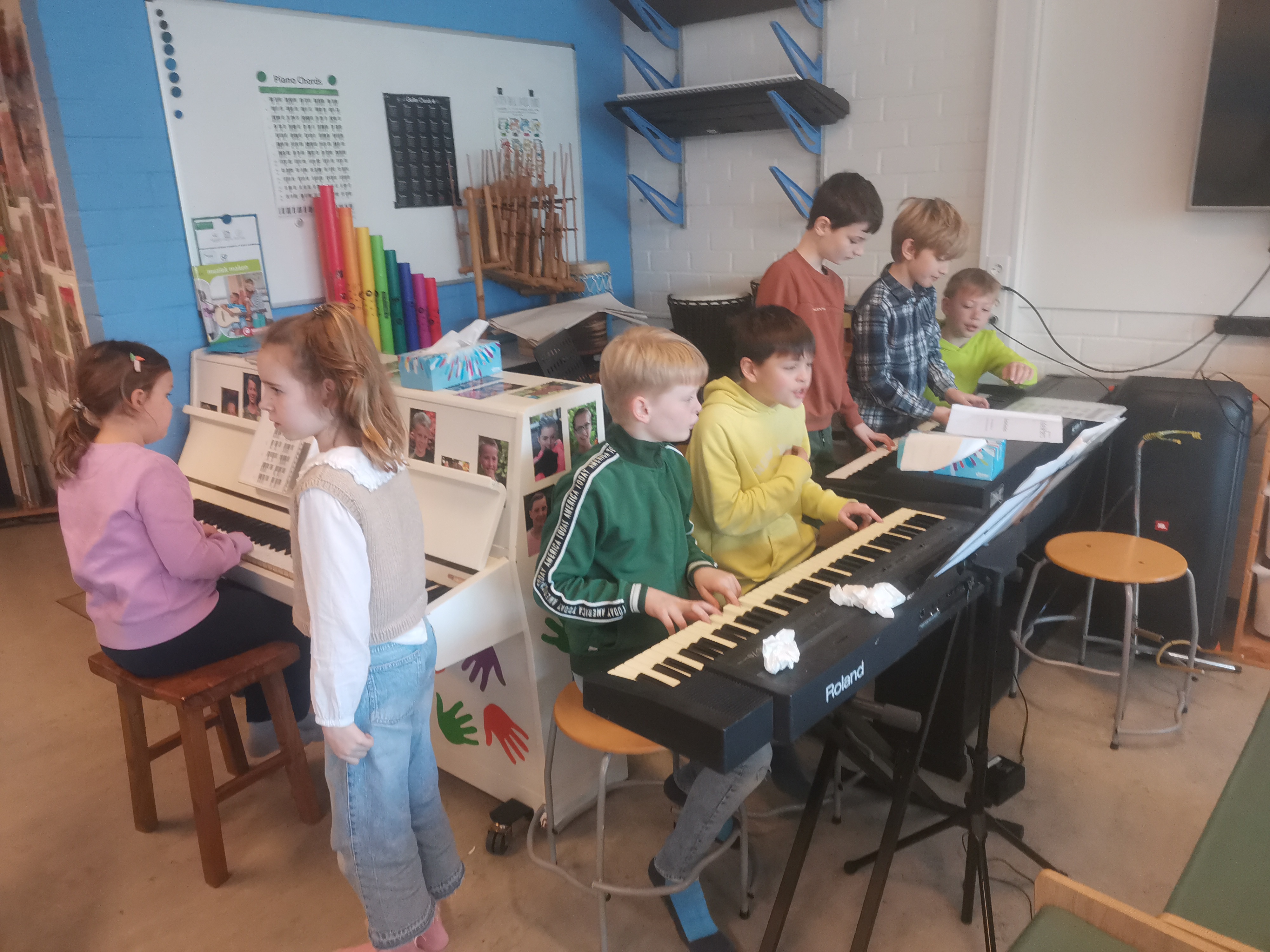 Muziek 5-6 Oefenen voor een optreden bij de opvang
