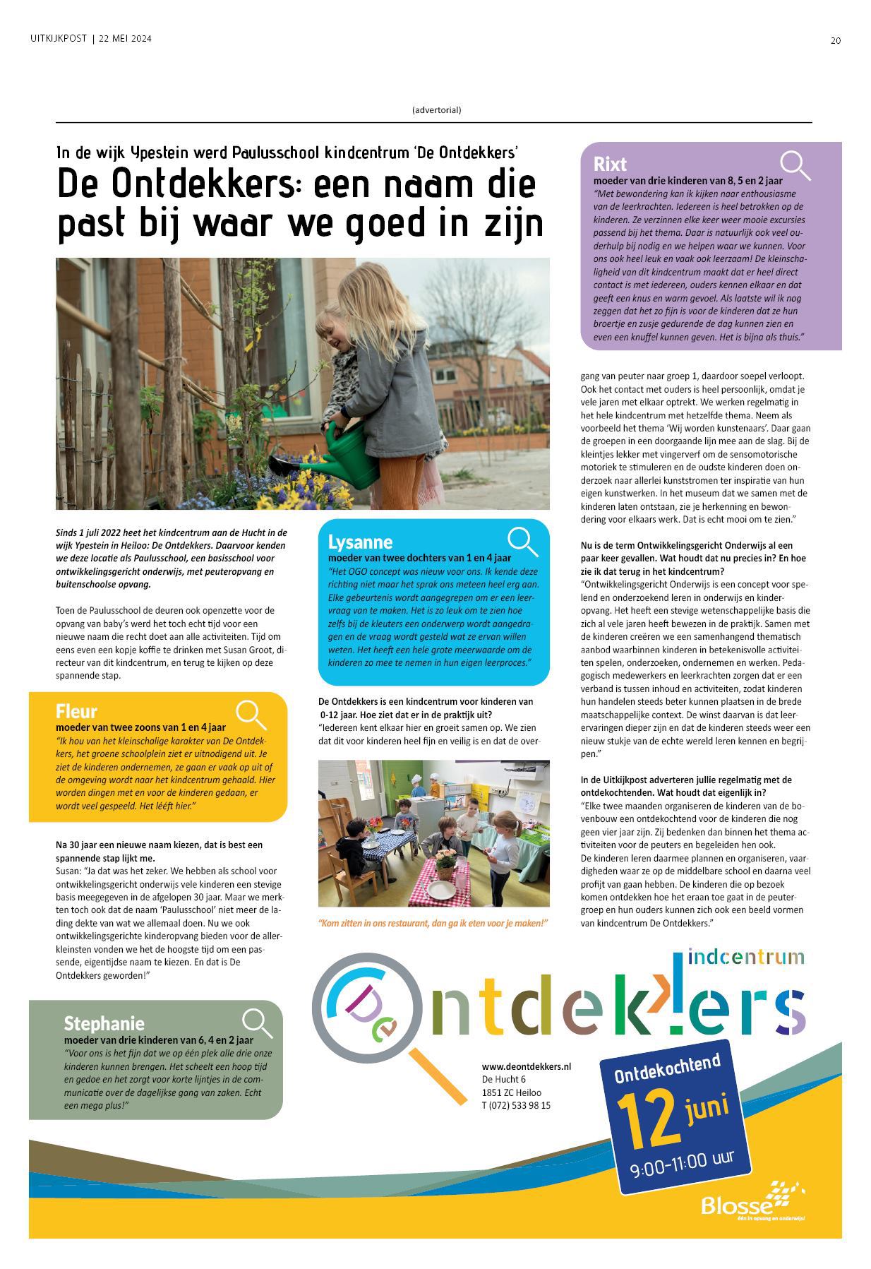 Interview in de Uitkijkpost