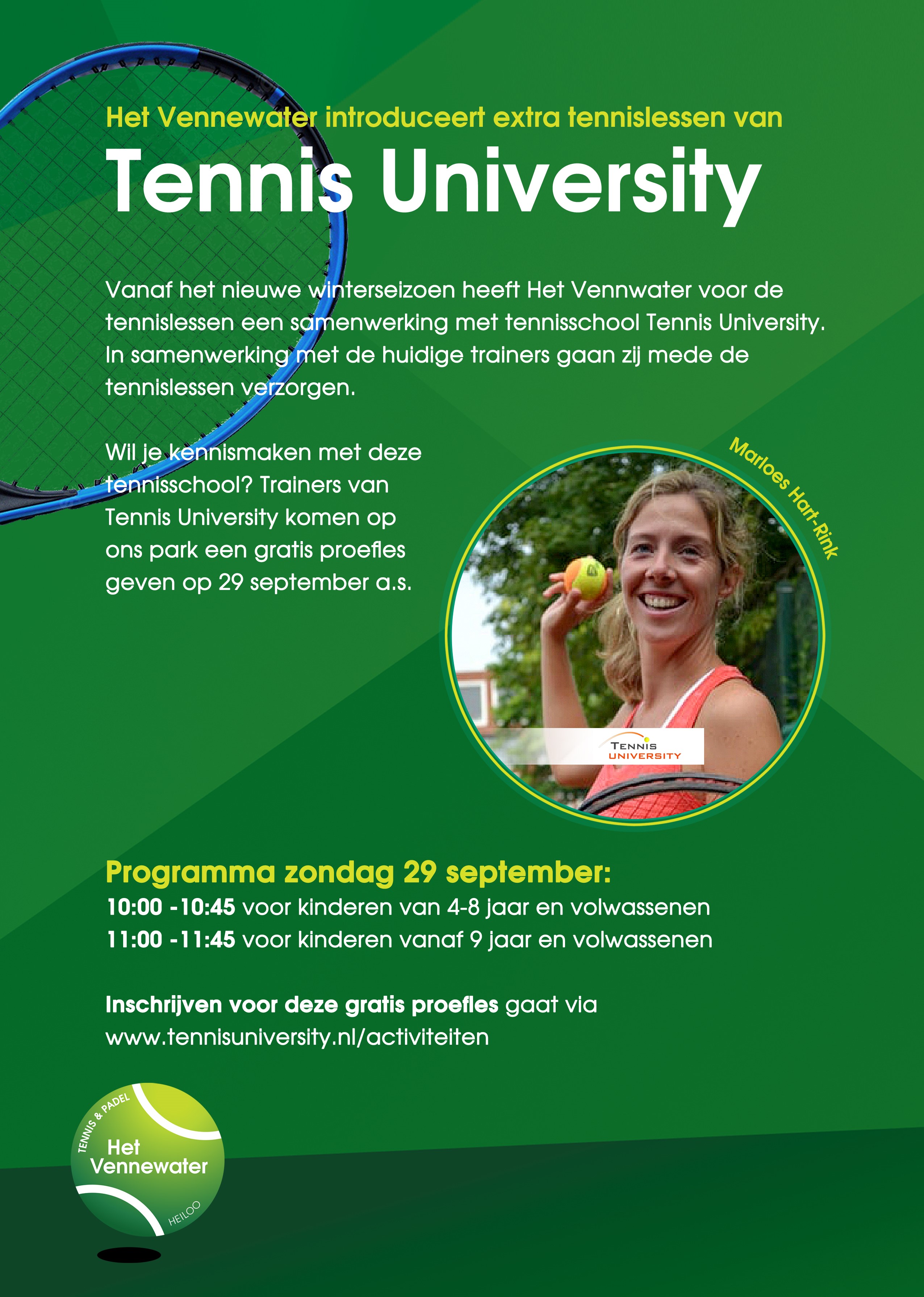 Gratis proefles Tennis