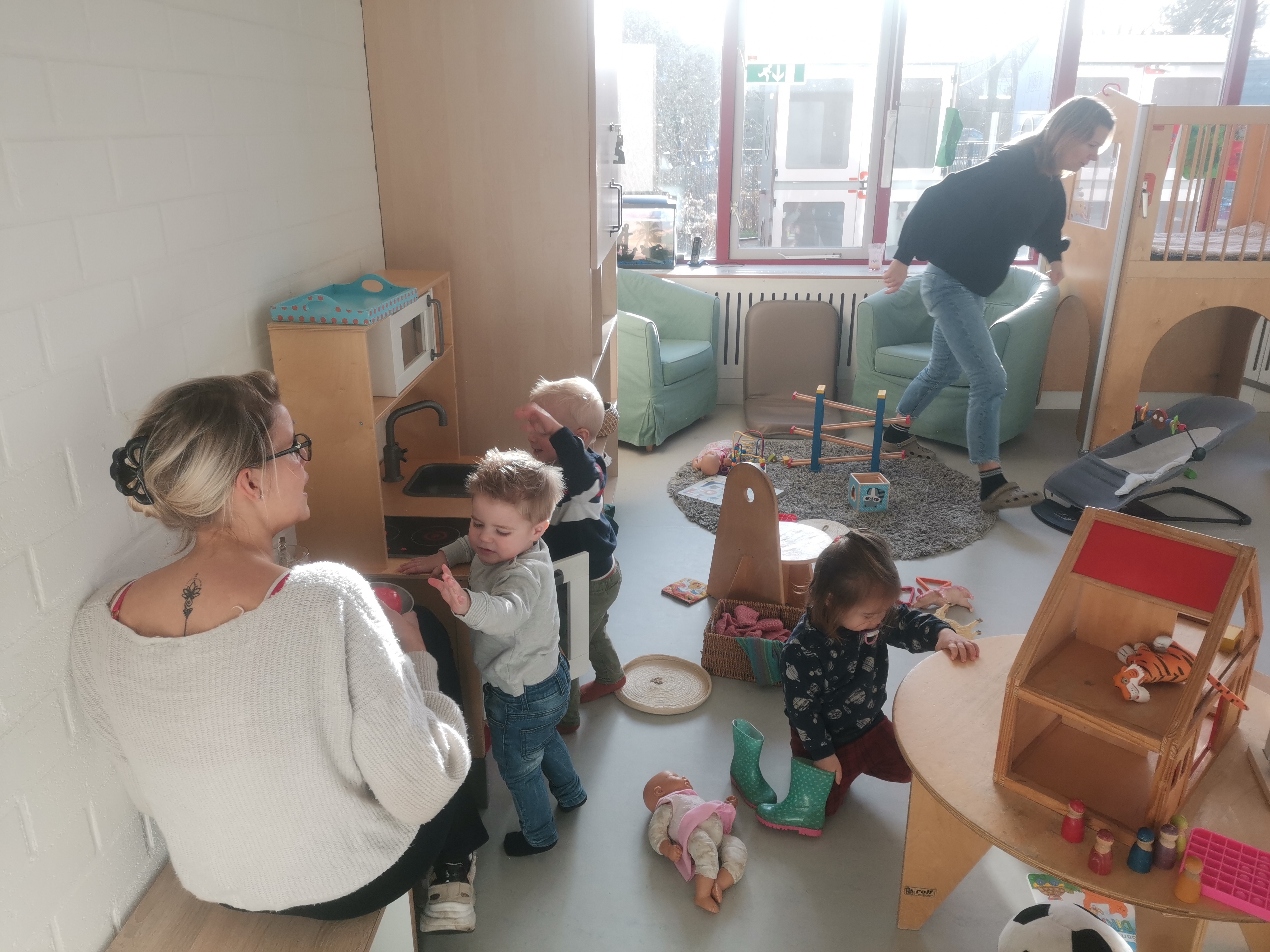 In de Startblokken bij de opvang