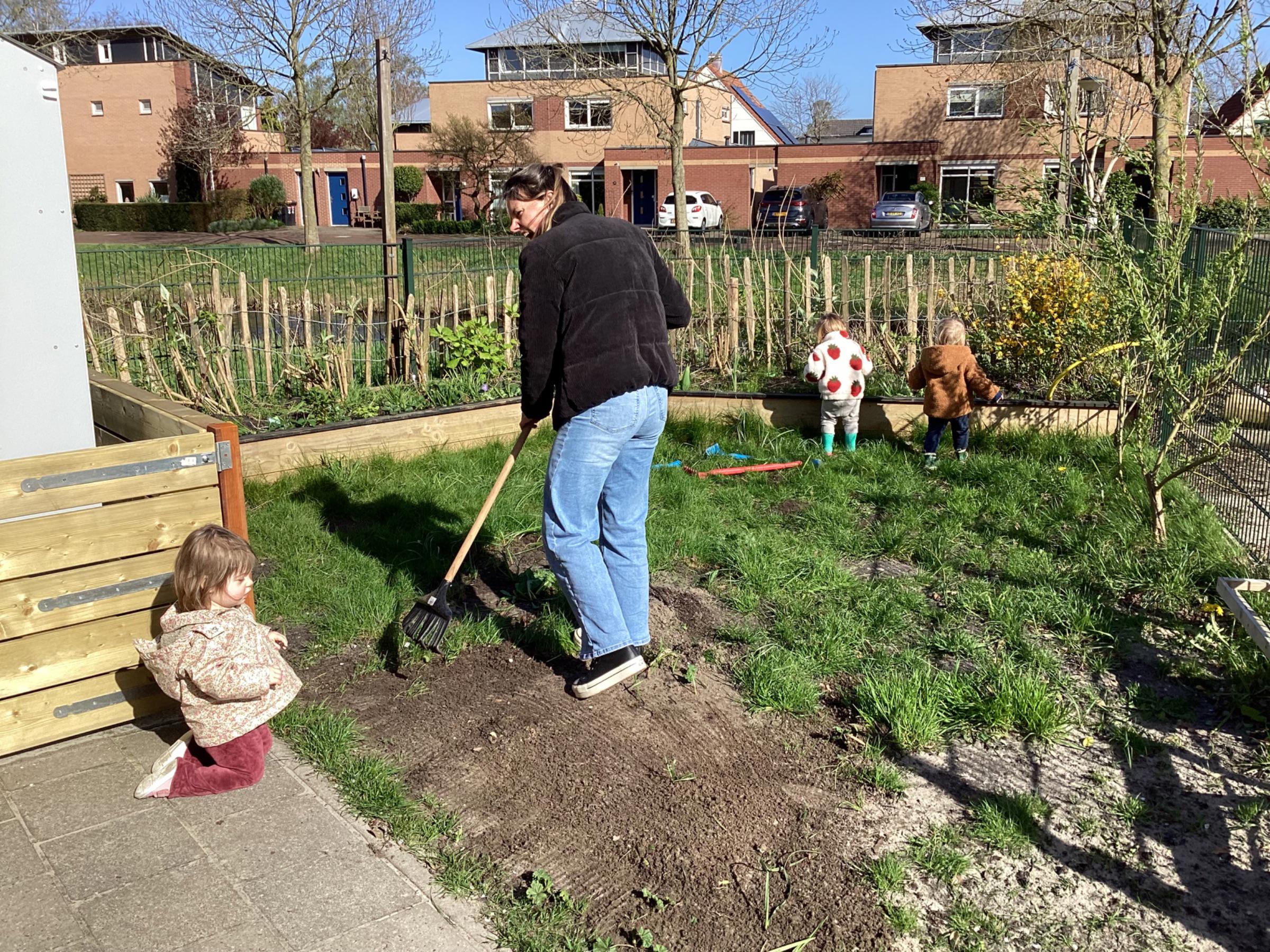 Dreumesen maken de babytuin mooi